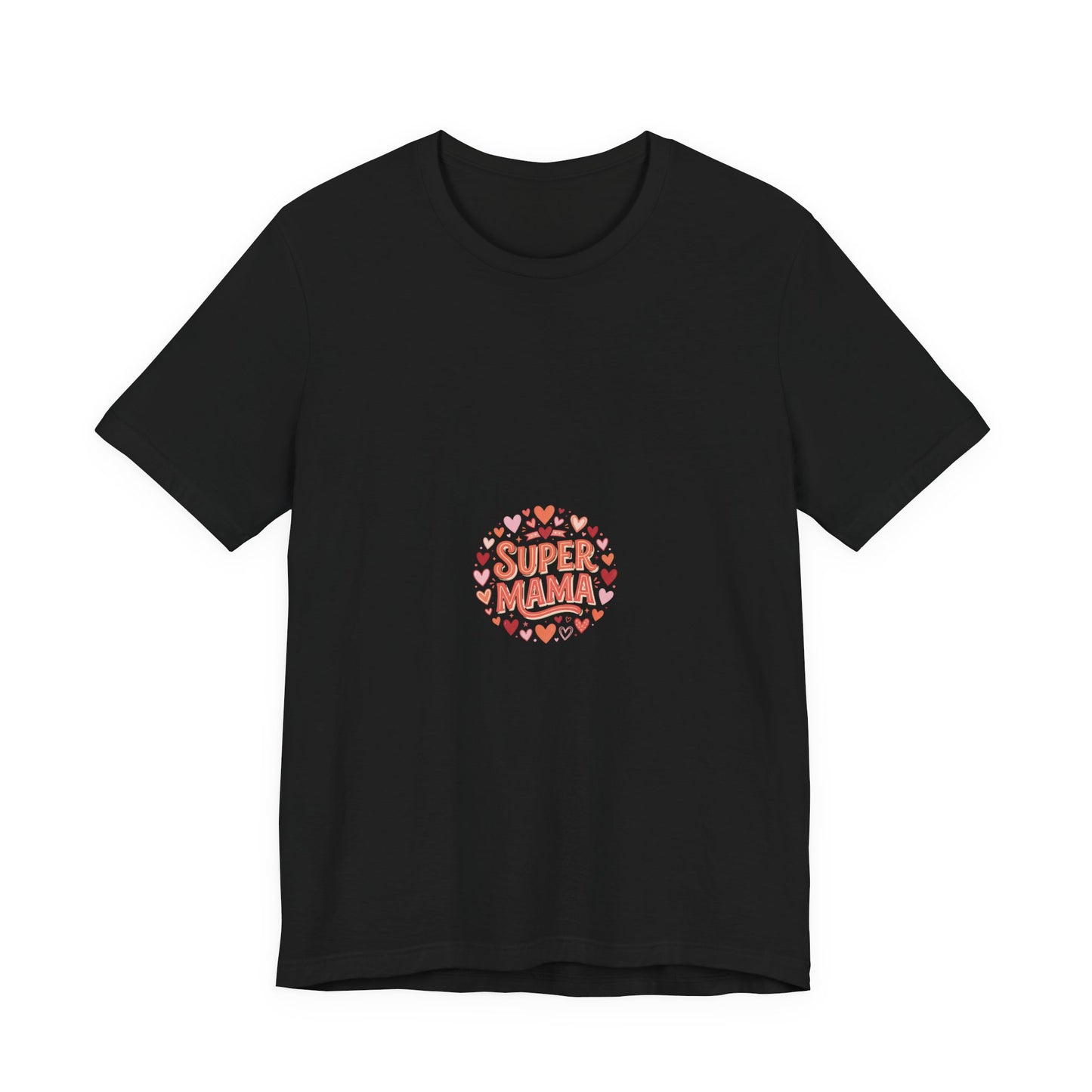 Super Mama T-Shirt — Cute Heart Mom Tee for Mother's Day