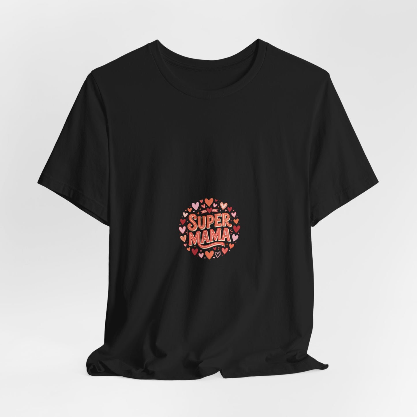 Super Mama T-Shirt — Cute Heart Mom Tee for Mother's Day
