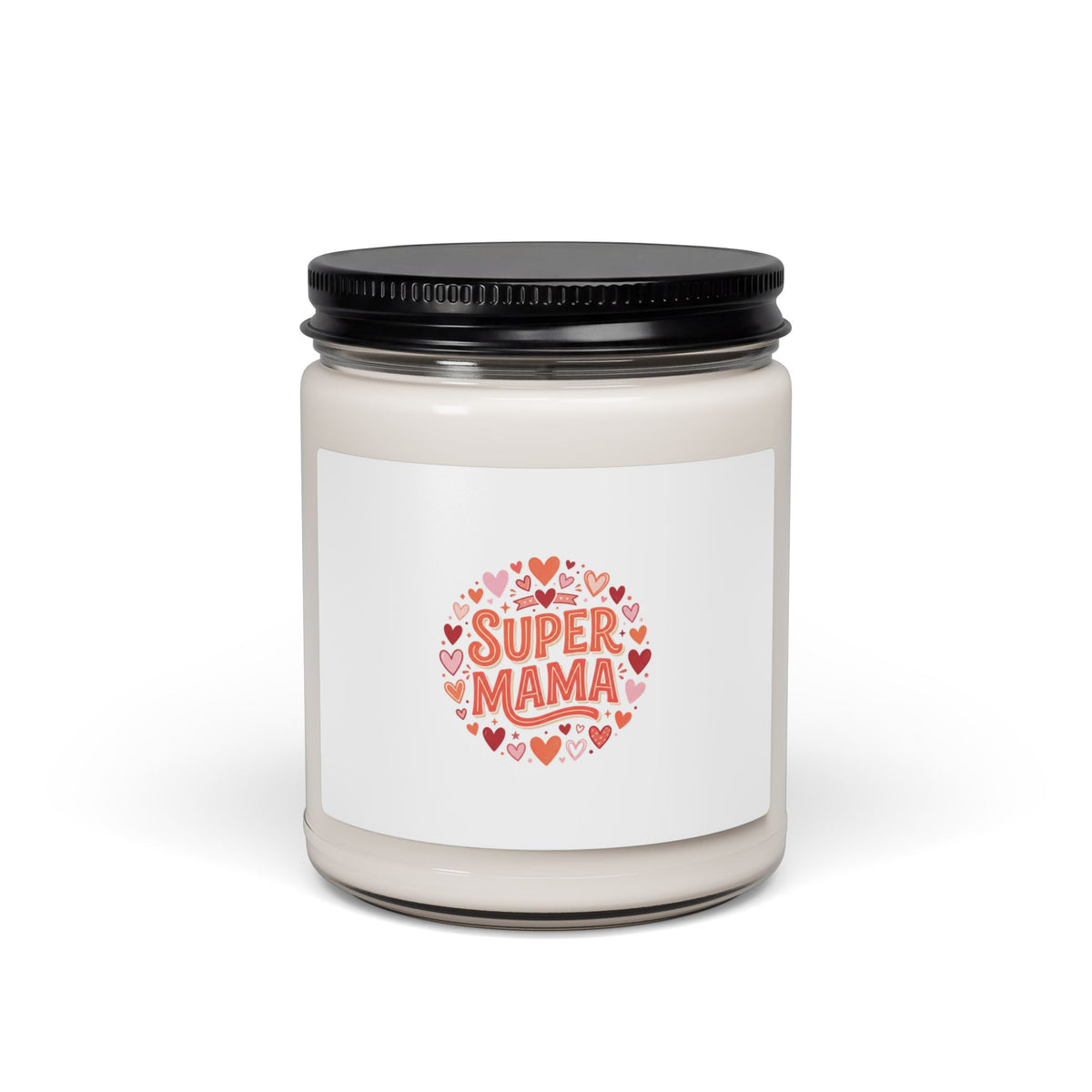 Super Mama Scented Soy Candle — 9oz Heart Design, Mother’s Day Gift