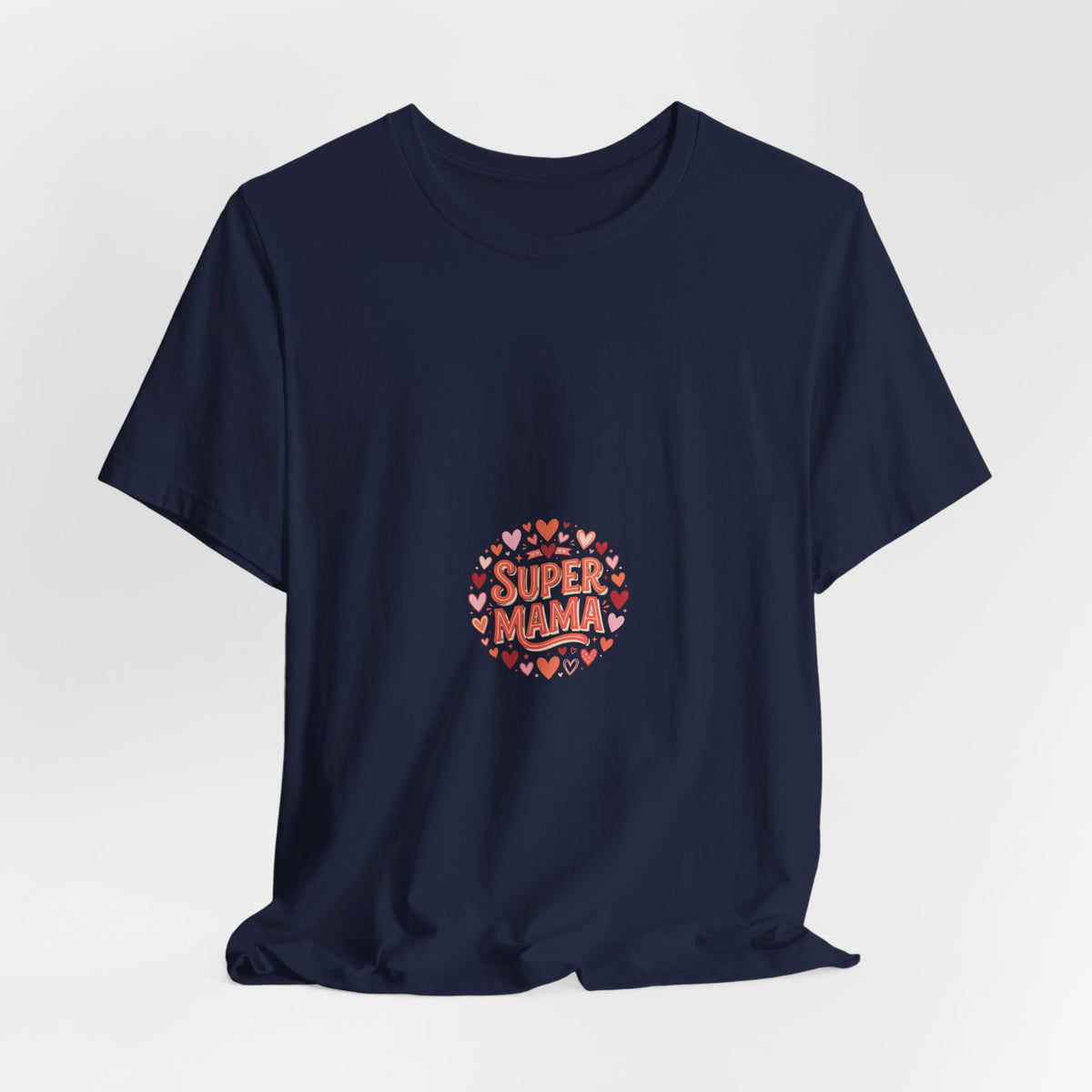 Super Mama T-Shirt — Cute Heart Mom Tee for Mother's Day
